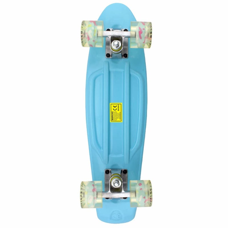 Meketec Skateboard Light Blue Complete Youth 22 inch Mini Cruiser Skateboards for Kids Boys Girls Beginners Child Toddler Teenagers Dog Age 5 to 8 (Light Blue) - Image 3